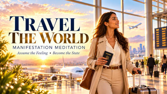 Neville Goddard Manifestation Meditation: Travel the World image